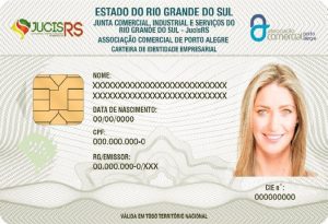 Carteira De Identidade Empresarial, frente