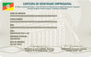 Carteira De Identidade Empresarial, verso