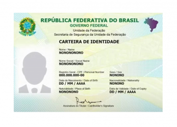 Governo prorroga até 11 de janeiro prazo para estados emitirem nova Carteira de Identidade