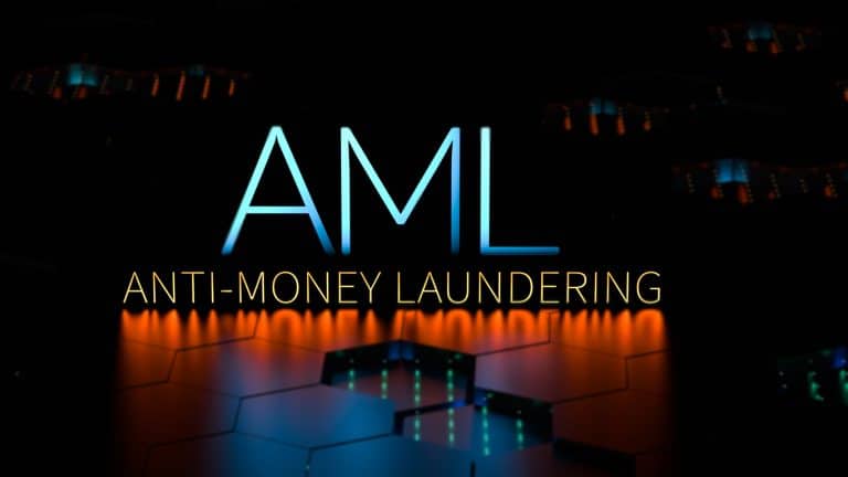 AML. Anti-Money Laundering - technology business concept