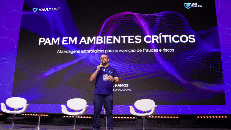 VaultOne reforça referência em PAM com palestra sobre prevenção de fraudes em ambientes críticos, no IAM TECH DAY 2025 VaultOne reforça referência em PAM com palestra sobre fraudes