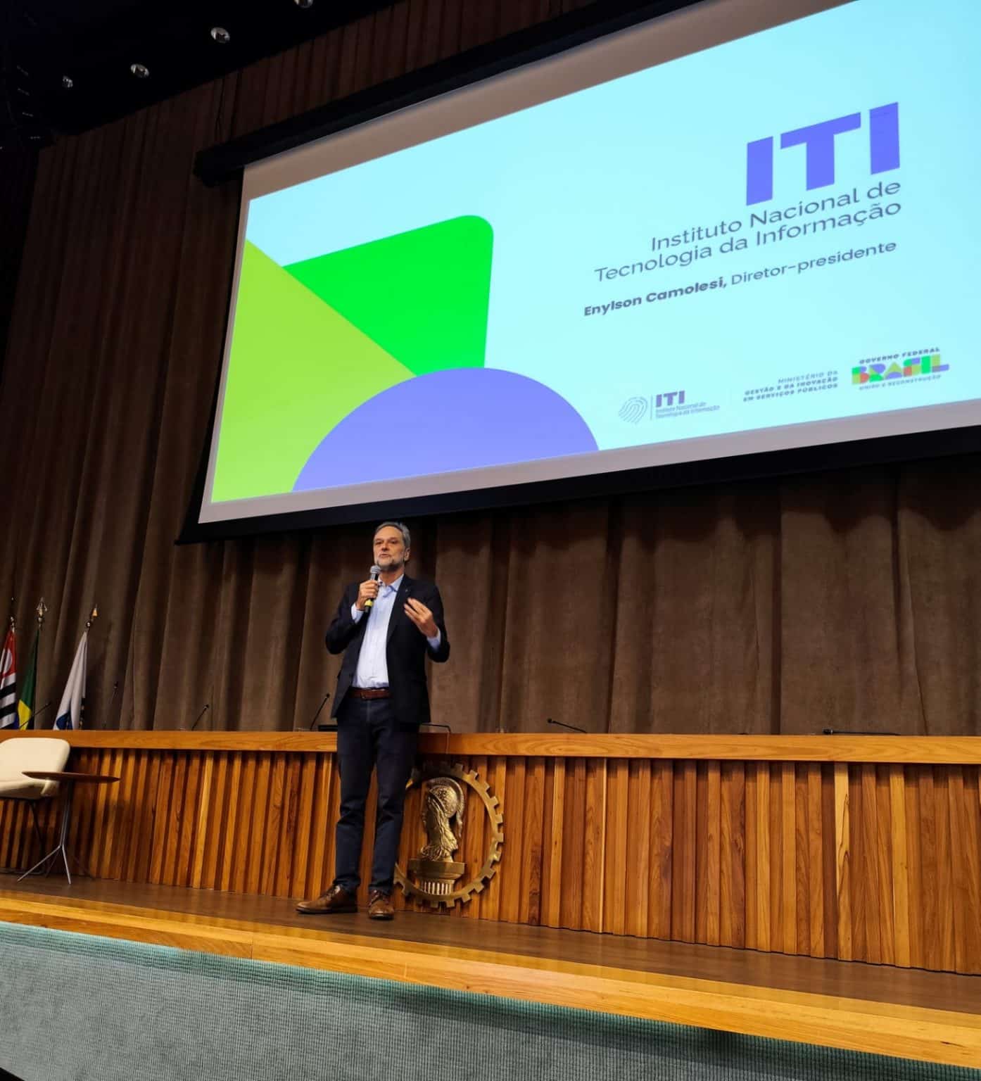 Enylson Camolesi – Presidente do ITI, reafirma o futuro da ICP‑Brasil em palestra realizada em São Paulo