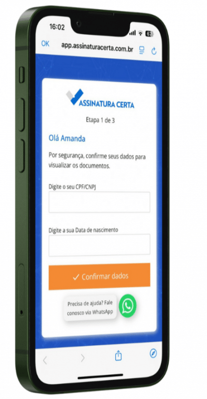 Assinar com CPF, outros signatários podem ver?