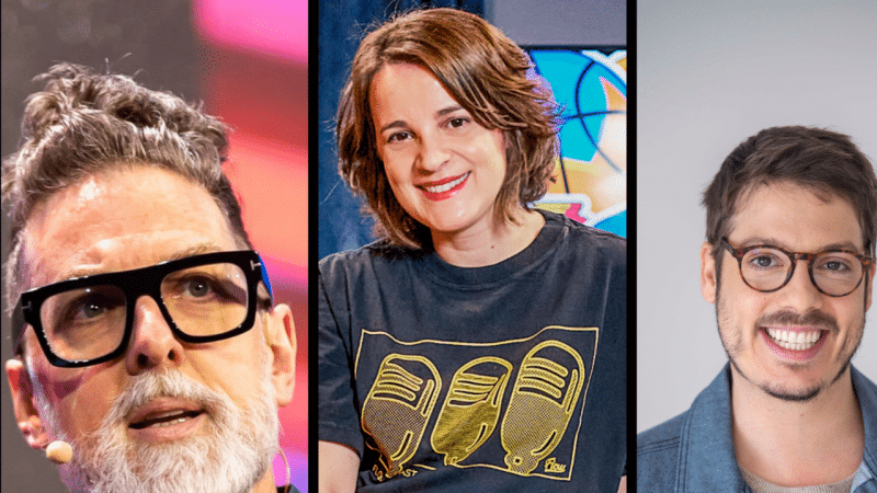 Neil Redding, Sarah Buchwitz e Fábio Porchat - RD Summit 2025 divulga programação oficial