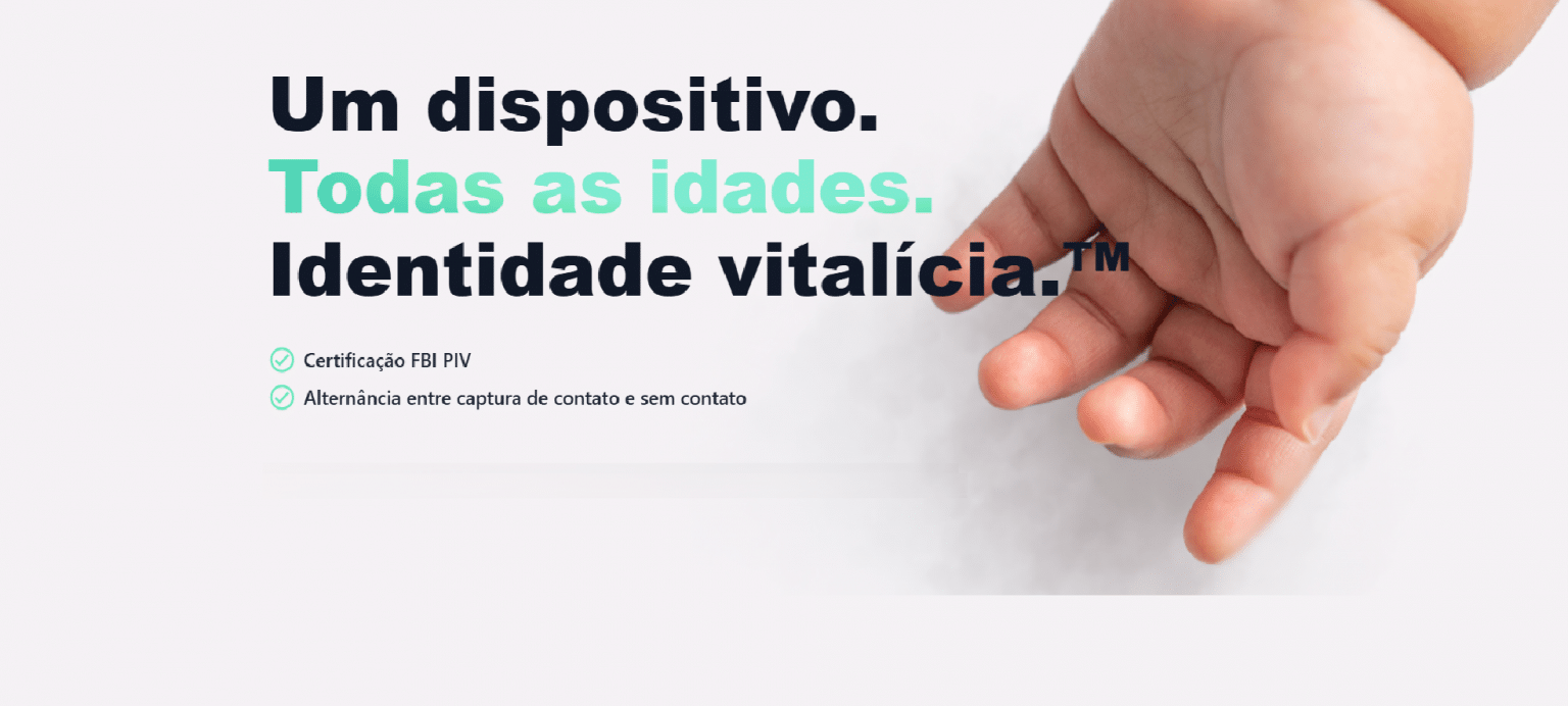Synolo® Biometrics Apresenta o Primeiro Scanner de Impressões Digitais com Modo Duplo por Contato/Sem-Contato