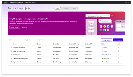 AWS lança o Quick Suite, aplicação de agentes de IA 