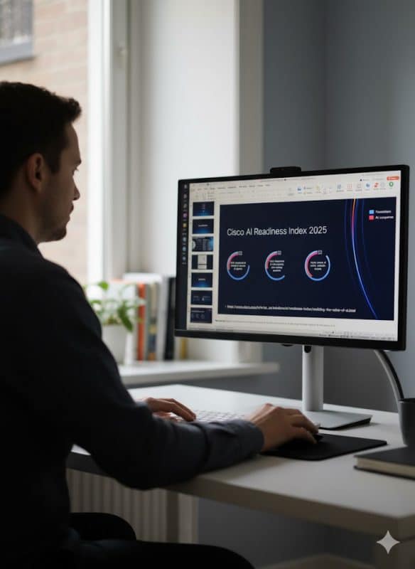 A principal lição do Cisco AI Readiness Index 2025 é que o valor da IA está diretamente ligado à prontidão organizacional.
