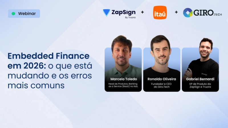 Evento gratuito sobre Embedded finance debate riscos e estratégia