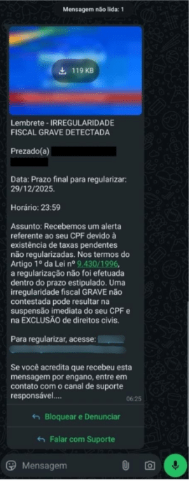 Golpe conhecido via SMS migra para o WhatsApp