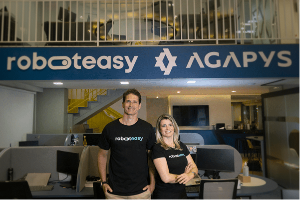 Daniel Torres e Emanuele Bergui, respectivamente CEO e Presidente do Conselho de Administração da Roboteasy - Automação no Brasil e a sua complexidade fiscal