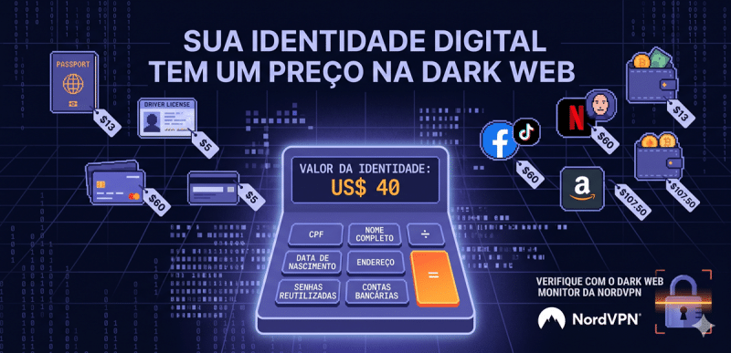 Identidade de brasileiros pode ser comprada por apenas 40 na dark web