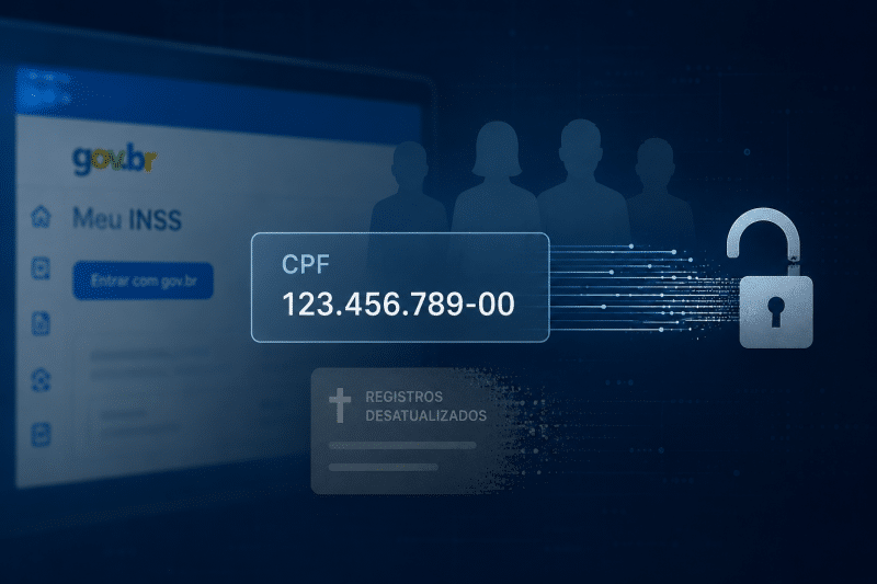 Vazamento no Meu INSS expõe fragilidade estrutural e amplia desconfiança sobre proteção de dados do governo meu inss