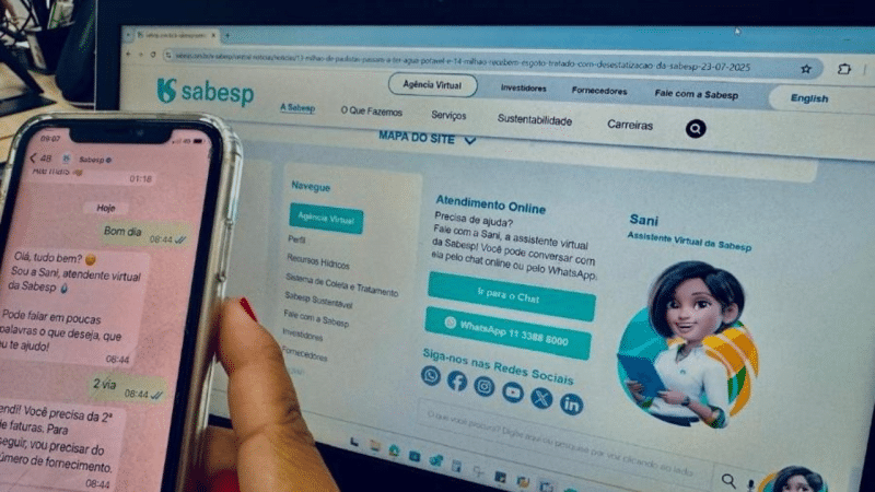 Sabesp utiliza IA para identificar aumento de consumo e alertar clientes sobre possíveis vazamentos Sabesp usa IA para identificar consumo fora do padrão