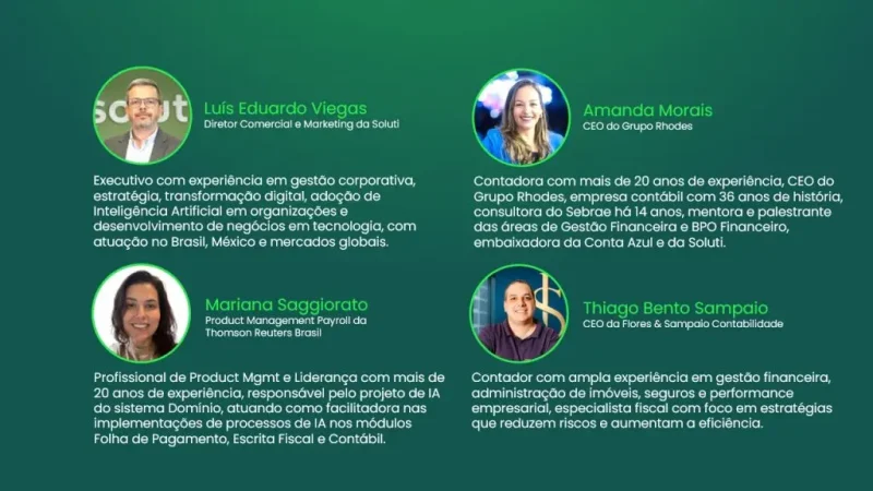 Soluti na CON26 debate IA e dados no futuro da Contabilidade