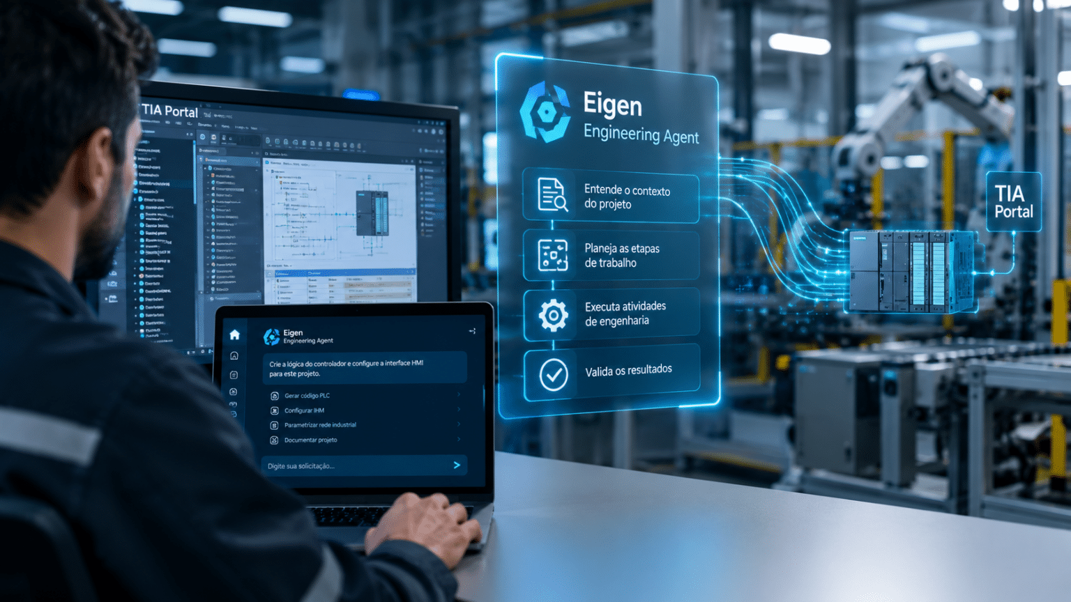 Siemens lança no Brasil o Eigen Engineering Agent, nova geração de IA industrial para engenharia de automação