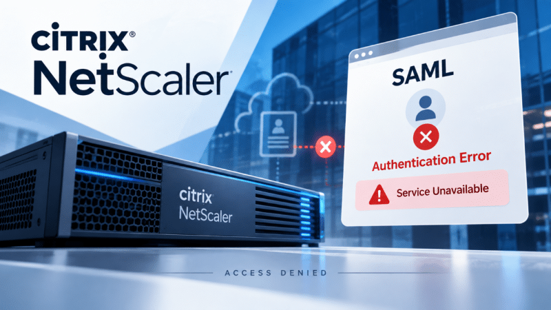 Falha no NetScaler